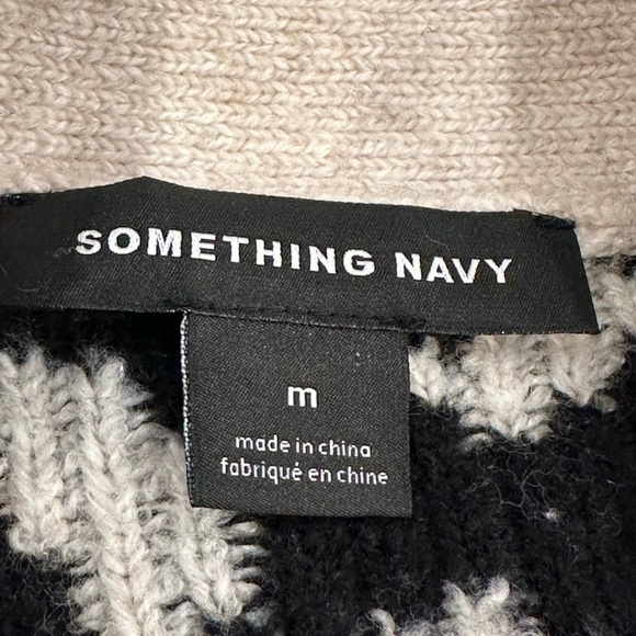 Something Navy Nordstrom Leopard Print Long Line Cardigan Sweater Buttons Size M - Picture 3 of 10